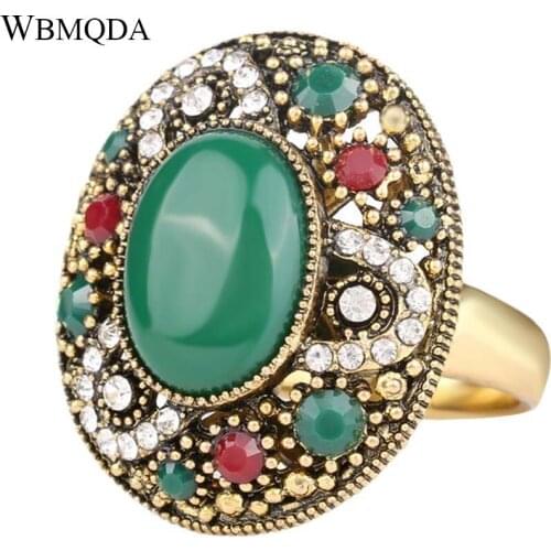 New Design Fashion Rings For Women 2015 Red Round Tibetan Alloy Wedding Rings Free Shipping
