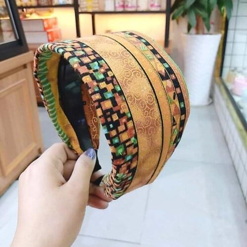 2020 Bohemian Women Embroidered Hairband Hair Head Hoop Simple Sweet Girls Hair Headband Black,Red,Blue hairpins Hair Hoop Girls