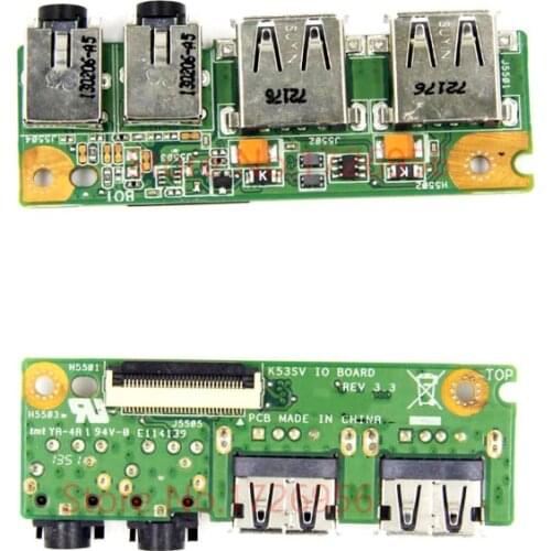 Original USB AUDIO JACK BOARD FOR ASUS K53 A53S X53S K53S K53SD K53SV IO BOARD