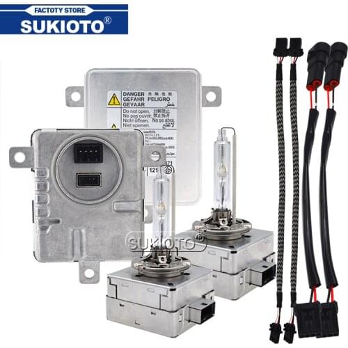 SUKIOTO Metal 55W D3S 6000K HID Xenon Lamp Kit Xenon D1S Electronic Ballast OEM W003T20171 HID Headlight Bulb 4300K 5000K 8000K