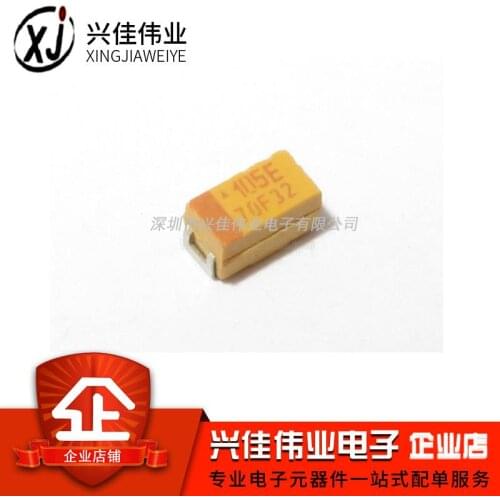 Original 20pcs/ 3216A 25V 1UF ±10% TAJA105K025RNJ 1206 Tantalum Capacitor