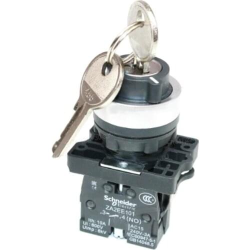 XA2EG21 Key selector switch - Ø22 - 2 positions - stay put - 1NO