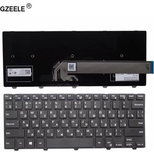GZEELE russian Laptop Keyboard for Dell Inspiron 14-3000 Serie 3441 3442 3443 3445 3446 3447 3449 3458 3451 3452 14-3458 RU new
