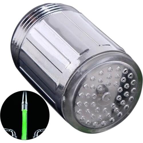 Light-up LED Water Faucet Changing Glow Kitchen Bathroom Light Shower Tap Water Saving Novelty Luminous Faucet Nozzle Head