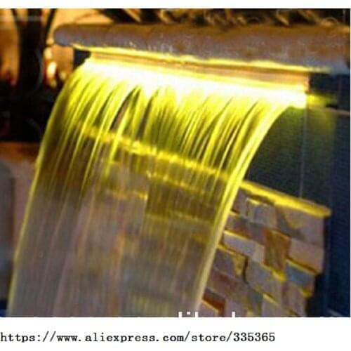 12V AC 900mm length ABS 9W RGB LED waterfalls lamp / Lip 150mm outdoor fountain led lights with 1pc remote controller & adapter