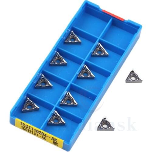 TCGT090204 AK H01 TCGT110204-AK H01 100% original CNC Milling tool Carbide Inserts Lathe Cutter Tools Turning Tool for Aluminum