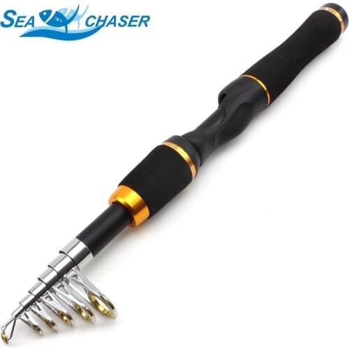 1.65M ultrashort Telescopic Protable Carbon Spinning Fishing Rod Casting Rods Short Sea Rod Lure Weight 10-20g Free shipping