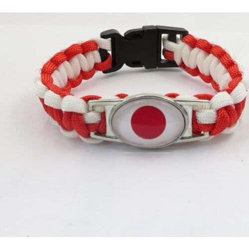 Infinity love japan bracelet japan country bracelet fashion man and woman rope bangle japan flag