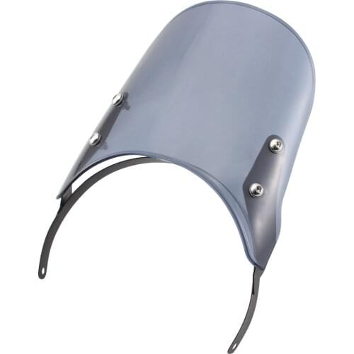 Smoke Retro 7.5" Windshield For Royal Enfield Classic 500CC Motorcycles Compact Sport Wind Deflector Accessories