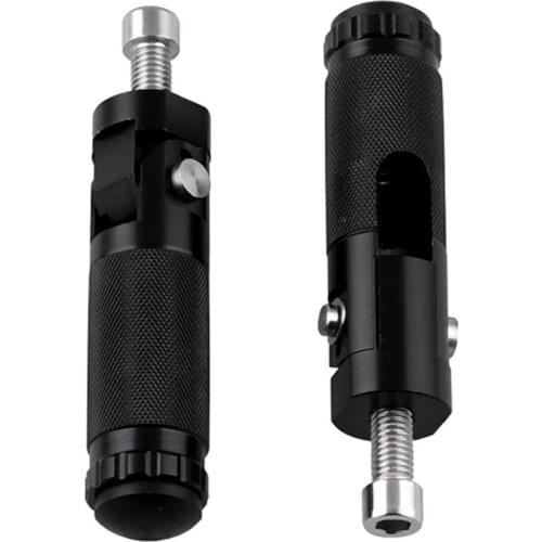 1Pair Motorcycle Rest Footpegs CNC Aluminum Folding Pedals Rear Foot Pegs Pedals Universal Motor Dirt Bike 8MM