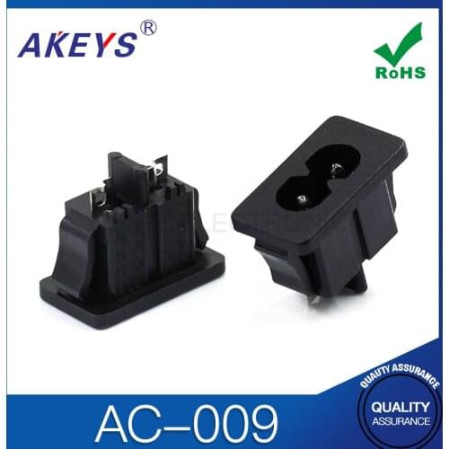 10PCS AC-009 eight character socket type switch AC power socket switch for computer