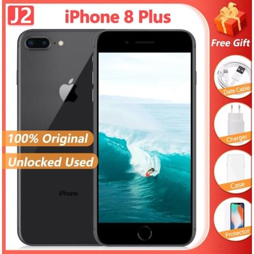 100% Original Apple iPhone 8 Plus 3GB+ 64GB/256GB Hexa Core Smartphone 5.5" 12MP iOS A11 4G LTE Unlocked Used Mobile Phone