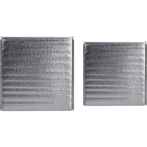 100Pcs Aluminum Foil Lunch Cooler Bag Insulation Folding Picnic Portable Ice Pack Food Thermal Bag Food Delivery Bag