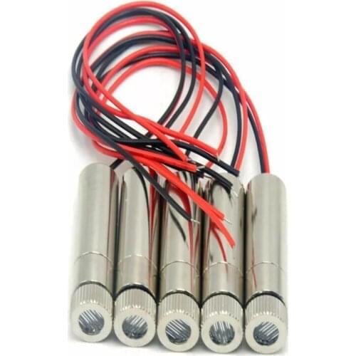 5pcs 120 degrees Adjustable 650nm 10mw Red Laser Diode Module Line Beam Light