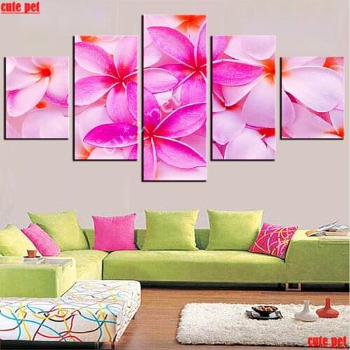 Cute pet Diamond Embroidery Still life flowers sale DIY Needlework 5D Diamond Painting CrossStitch Full Mosaic puzzle Decor 5PCS