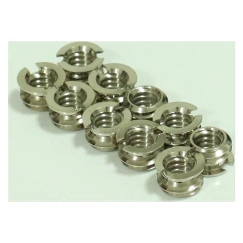 10pcs 1/4" to 3/8" Adapter for Tripod camera 1/4"-20 female to 3/8"-16 male