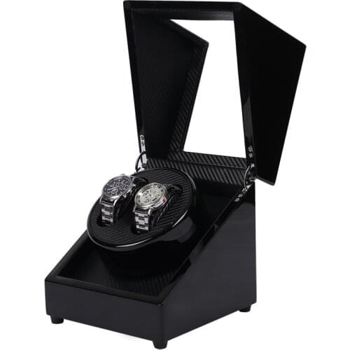 Automatic Watch Winders Box Double Rotator Mechanical Watch Winding Watch Cabinet Organizer Carbon Fiber Display Storage Boxes