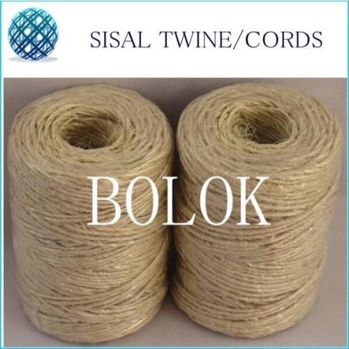 Free shipping (60pcs/lot)natural sisal twine (dia.: 1.5mm, 1 ply twisted)80m/spool, DIY sisal rope string wholesales