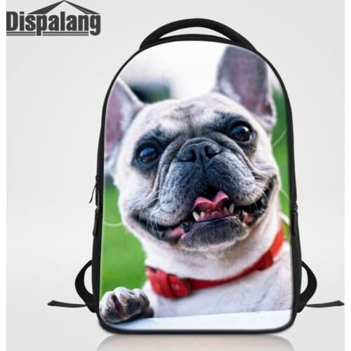 Dispalang Mens Womens Laptop Notebook Backpacks Unisex Multipurpose Backpack Pet Dog Print School Bag Teens for Mochila Feminina