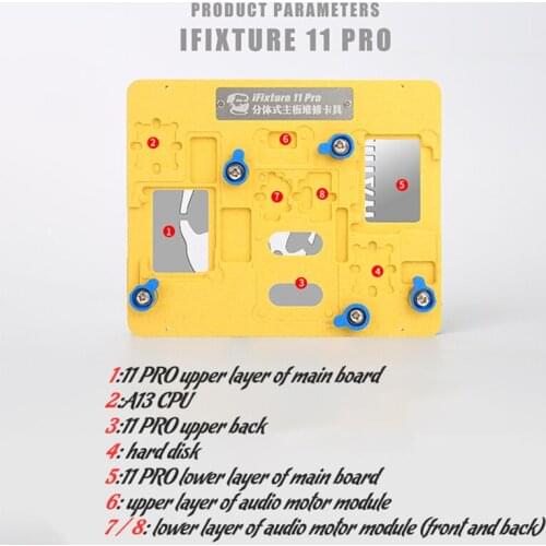 For ip 5 6 7 8 x xs max 11 Pro max MECHANIC motherboard fixture Mainboard Positioning A8-A12 Chip Degumming Fingerprint Repair