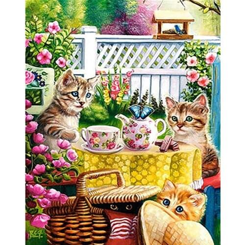 Love.Thanks Animal Dimond Painting Pet Cat 5D Diamond Painting Full Drill Embroidery Kit Diamond Embroidery Painting