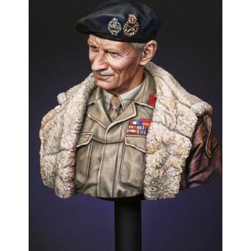 1/10 ancient man officer bust toy Resin Model Miniature Kit unassembly Unpainted