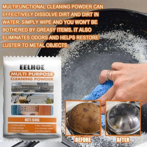 Multifunctional Cleaning Powder All-Purpose Cleaner Kitchen Burnt Stains Remover Utensils Cleaning Household Cleaning Chemicals