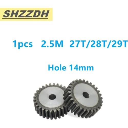 Precision spur gear 2.5 die 27 /28/29 teeth inner hole 14mm spur gear thickness 25mm No. 45 high frequency quenching