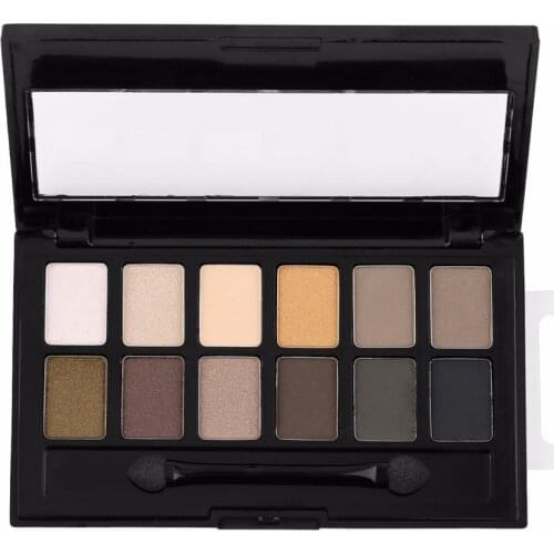 Pro Cosmetics Makeup Matte Eye Shadow Palette 12 Colors Make Up Set Nudes Palette Eyeshadow Pallete Brighten Drop Shipping
