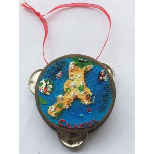 QIQIPP Italian Calabria ethnic rattle tourism souvenir magnetic sticker refrigerator sticker hand gift