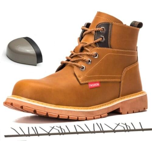 Luxury Designer Men Shoes High Waterproof Steel Toe Cap Work Safety Shoes Unbreakable Winter Snow Boots Motorcycle Sneakers