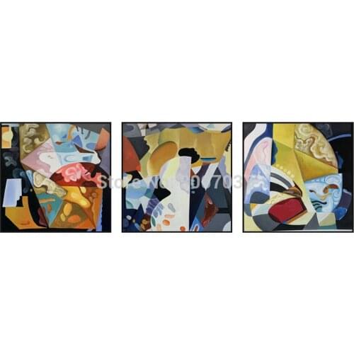 Hand Painted Modern Abstract Oil Painting on Canvas for Living Room Home Decoration Handmade Abstract Oil Picture No Frames