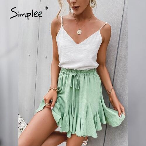 SIMPLEE Women's Mini Skirts