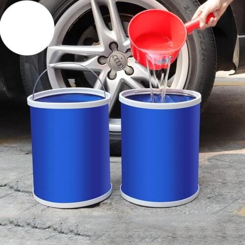 Thickening Portable Folding Bucket Outdoor Camping Fishing Bucket Car Storage Container Car Wash Mop Bucket Cleaning Tools#G7