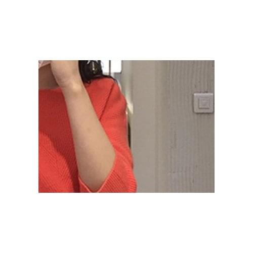 Women Red Knitted Sweater 2021 New Spring Sutumn Backless Top Knitwear Ladies Jumper