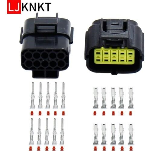 10pin1.8 series Connector Plug Auto Eletrical Wire Cable Waterproof Sealed with Crimp Terminal and rubber seals kit