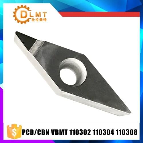 2PCS PCD/CBN VBMT110302 VBMT110304 VBMT110308 PCD Inserts CBN Inserts Suitable For Lathe Tools For Turning