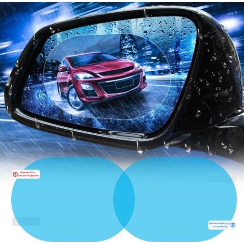 2PCS Car Rear Mirror Protective Film Anti Fog Window Clear Rainproof Rear View Mirror Protective Soft Film Auto Accessories
