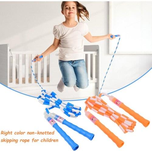 270CM Adjustable Length Rope Skipping Durable Bright Color Non-slip Handle Without Knotting For Kids Jumping Cardio Endurance