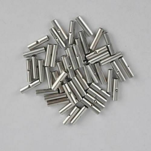 50Pcs 14-16 Uninsulated Butt Wire Electrical Connector Crimp Terminals DIY Kits