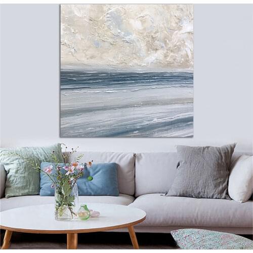 Abstract Seascape Printed Canvas Painting Modern Sofa Living Room Decorative Wall Art Prints Poster no frame Canvas Prints