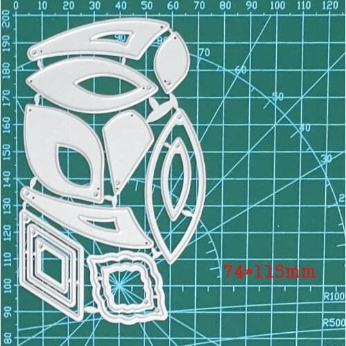 Diamond/Knife Metal Cutting Dies Water Drop Earrings Cut Die Mold Scrapbook Paper Craft Knife Mould Blade Punch Stencils Dies