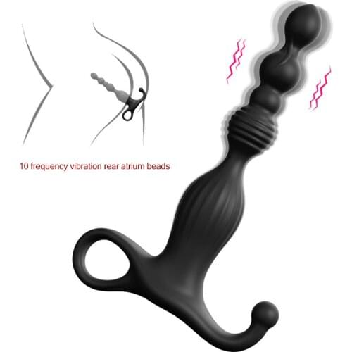 Anal Vibrator Sex Toy for Women Anal Beads Vibrators Gay Prostate Massage Smooth Butt Silicone but plugs Sex Toys for Couple