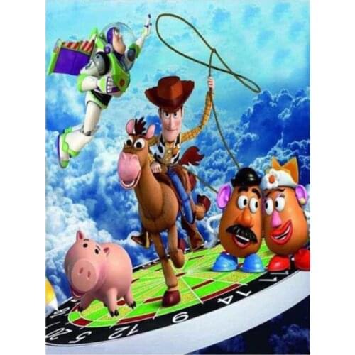 Anime boy diamond painting cartoon donkey mosaic embroidery kids toys rhinestone picture puzzle toy drawing wall decor gifts