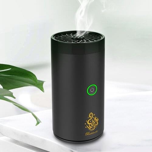 Arabic USB Mini Car Incense Burner Electronic Aromatherapy Device Aroma Diffuser USB Bukhoor for Home Office Car Mosque Air Care