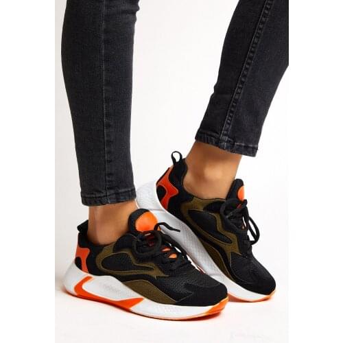 TONNY black women black sport shoes casual sports shoes walking shoes all seasons clothing products GYM running street style