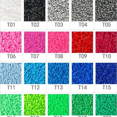 1000pcs 2.6mm EVA Hama/PUPUKOU Toy Kids Fun Craft DIY Handmaking Fuse Bead Creative Intelligence Educational Toys