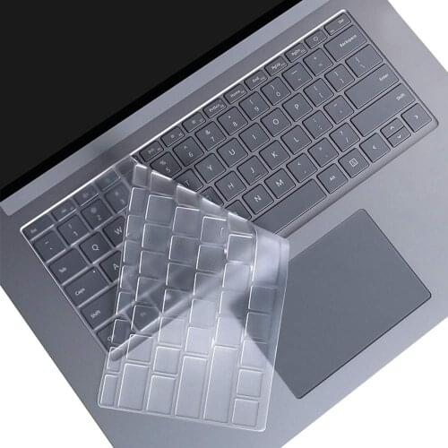 TPU Keyboard Cover for 12.3" Microsoft Surface Pro 7 (2019 Released) Ultra Thin Protective Skin Clear TPU