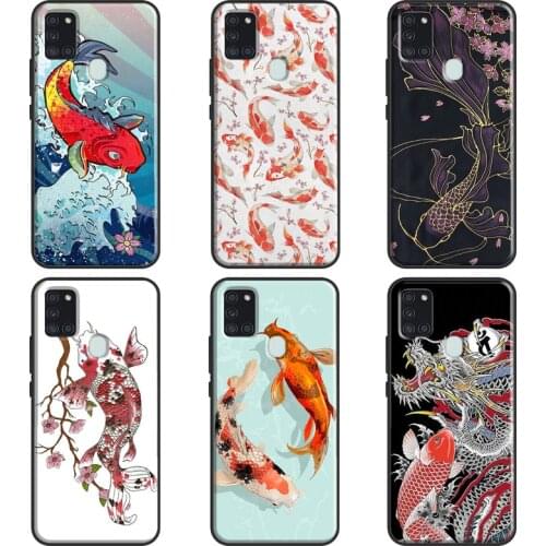 Japanese Koi Fish Case For Samsung A51 A71 A11 A31 A10 A20 S A30 A40 A50 A70 A21S A20e A12 A32 A52 A72 Cover