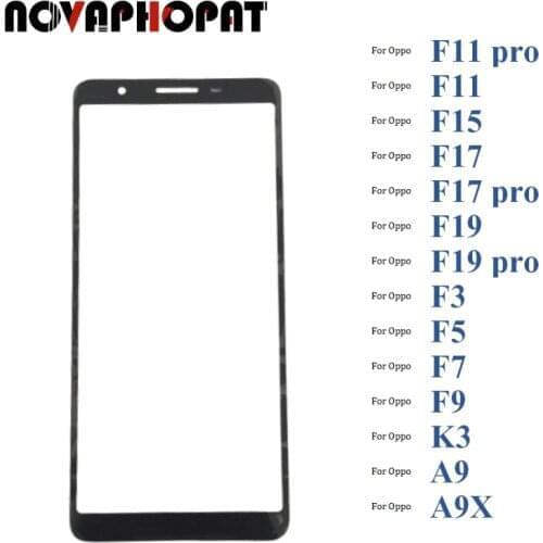 Black Digitizer LCD Sensor Glass Panel For Oppo F11 F17 F19 Pro K3 F11 A9 A9X F11pro Touch Screen Glass lens
